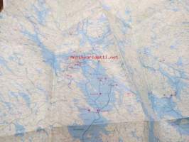 Saimaa matkailukartta, turistkarta, touring map, Touristenkarte