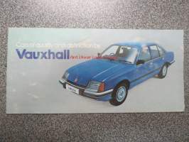 Vauxhall modell 1979 -myyntiesite