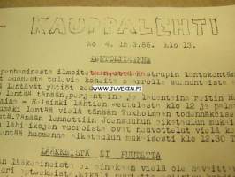 Kauppalehti 1956 nr 4 15.3.1956 -Yleislakon 1956 aikainen lehti