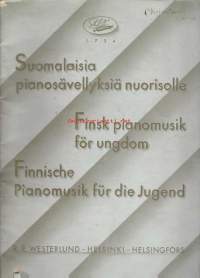 Nimeke:Suomalaisia pianosävellyksiä nuorisolle = Finsk pianomusik för ungdom = Finnische Pianomusik fu&amp;#776;r die Jugend.