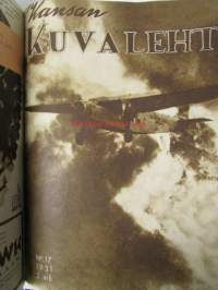 Kansan Kuvalehti 1931 osa I-II nr 1-52 -sidottu vuosikerta
