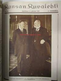 Kansan Kuvalehti 1931 osa I-II nr 1-52 -sidottu vuosikerta