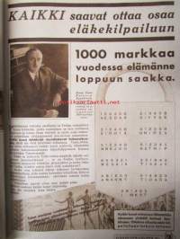 Kansan Kuvalehti 1931 osa I-II nr 1-52 -sidottu vuosikerta
