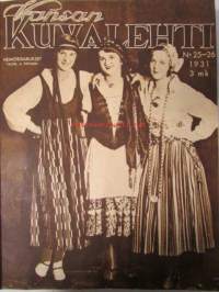 Kansan Kuvalehti 1931 osa I-II nr 1-52 -sidottu vuosikerta