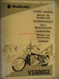 Suzuki VS600GL Ownwr´s manual käyttöohjekirja