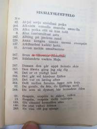 Laulun siivin - Suomen Sosiaalidemokraattinen Nuorisoliitto / Nuorten Kotkain Keskusliitto -laulukirja + lisä osa, liimattuna Kiljavan ja Pajulahden paperitarrat