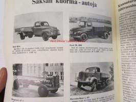 Suomen Autolehti 1955 nr 11 marraskuu, sis. mm. seur artikkelit / kuvat / mainokset; Saksan linja-autoja Kässbohrer - Kässbohrer Setra 10 - Mercedes-Benz O 321