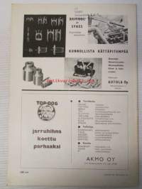 Suomen Autolehti 1957 nr 1 tammikuu, sis. mm. seur. artikkelit / kuvat / mainokset; Vendelin &amp; Knuutila 30-vuotias, katso sisältö kuvista tarkemmin.