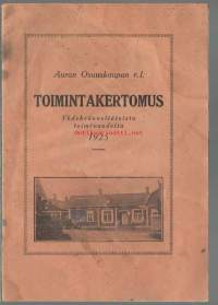 Auran Osuuskaupan rl toimintakertomus 1925 -  vuosikertomus