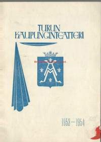 Turun kaupunginteatteri 1953 - 1954 kuvia näyttelijöistä ja paljon mainoksia