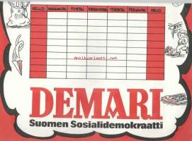 Demari Lukkari  - Lukujärjestys