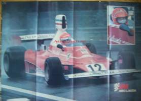 Niki Lauda - juliste 55x80 cm taiteltu A4 kokoon
