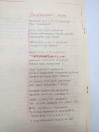 Töllötin - 14-20.1959 Pajulahti - Nuoret Kotkat Keskusliitto (vetäjinä Pöysälä ja Hentula) kasvatusopillinen kurssi - oppilaiden kurssijulkaisu (moniste)