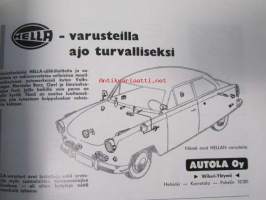 Suomen Autolehti 1960 nr 8, sis. mm. seur. artikkelit / kuvat / mainokset; Bluebird - Maailman nopein auto suola-aavikolla, katso sisältö kuvista tarkemmin.