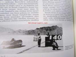Suomen Autolehti 1960 nr 8, sis. mm. seur. artikkelit / kuvat / mainokset; Bluebird - Maailman nopein auto suola-aavikolla, katso sisältö kuvista tarkemmin.
