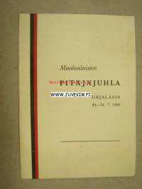 Muolaalaisten Pitäjäjuhla Urjalassa 30-31.7.1960 -ohjelmakortti