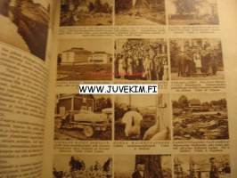 Suomen Kuvalehti 1931 nr 35. Aukeaman juttu ja kahdeksan valokuvaa: Heidi Blåfield Suomen näyttämön kaunis lapsi, v. 1931. Juselius -mausoleumin restaurointia