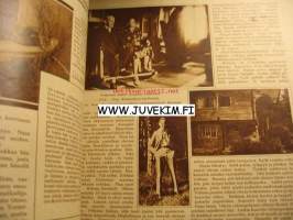 Suomen Kuvalehti 1931 nr 35. Aukeaman juttu ja kahdeksan valokuvaa: Heidi Blåfield Suomen näyttämön kaunis lapsi, v. 1931. Juselius -mausoleumin restaurointia