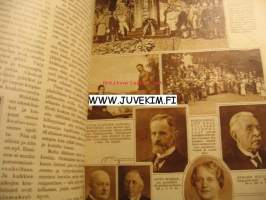Suomen Kuvalehti 1931 nr 35. Aukeaman juttu ja kahdeksan valokuvaa: Heidi Blåfield Suomen näyttämön kaunis lapsi, v. 1931. Juselius -mausoleumin restaurointia
