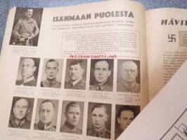 Hurtti Ukko / Hurttiukko 1940 nr 4 syyskuu - Suomen sodan 1939-1940 sankaritarinoita, sis. mm. seur. artikkelit; Kunniamerkki Frithiof Rautjärvi, Tapsia,tapsia JR65
