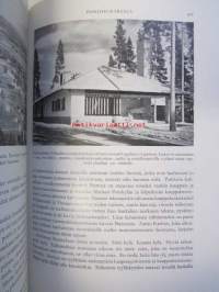 Meidän Maa, Suomi sanoin ja kuvin, kohokuvioitu kokonahkainen (punainen) loistosidos - painettu numeroituna 1600 kappaletta Turun Chromopaperitehdas Oy:n