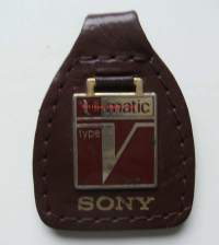 Sony - avaimenperä kolikkokukkaro, nahkaa käytetty
