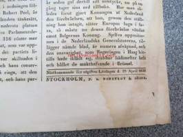 Svenska Minerva 1838 nr 50, 26.4.1838 -lehtipostitusleimattu