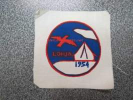 Nuoret Kotkat Lohja 1954 -kangasmerkki -cloth badge