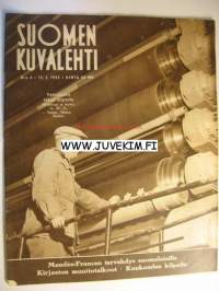 Suomen Kuvalehti 1955 nr 6, Veitsiluoto tekee paperia, hopeakaupunki Hämeenlinna