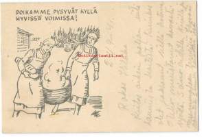 &quot;Poikamme pysyvät kyllä hyvissä voimissa&quot;, sotilaspostikortti  -Kenttäpostia kulkenut 1941