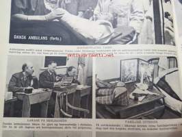 Se - Den svenska bildtidningen 1940 nr 24-25, ur innehål bl.a. Fredens vardag vänder åter till Finland, Djungelns lag råder på haven, Folkvandring (i Finland)