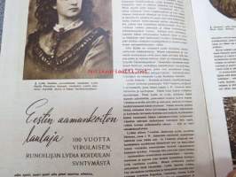 Hopeapeili 1944 nr 1 tammikuu, sis. mm. seur. artikkelit / kuvat / mainokset; Kansikuva majurinrouva Irma Puustinen ja pikku Tarja - miehensä on Mannerheimristin