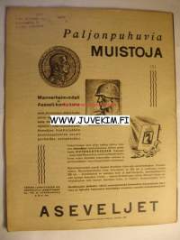 Suomen Kuvalehti 1943 nr 12, kansikuva Helena Kara, mottimestarit vierailulla pääkaupungissa (Impi Ahonen, Arvo Reijola, Pentti Ikävalko, Arvo Hirvonen), Pekka