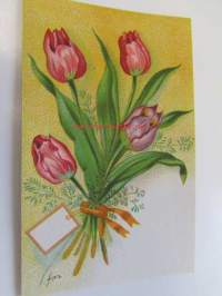 Kukkakorttisarja I, 10 kpl postikortit kukkakortti (käyttämättömät)