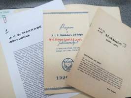 Makkabé 1945 nr 1, 2-3, 4-5 - 1946 1-2, &quot;J.I.F Makkabé 1920-1945 historiikki -yhteissidos (Judiska Idrottsförening Makkabé)