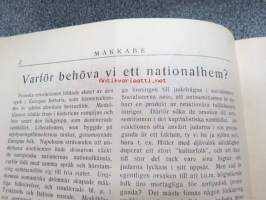 Makkabé 1945 nr 1, 2-3, 4-5 - 1946 1-2, &quot;J.I.F Makkabé 1920-1945 historiikki -yhteissidos (Judiska Idrottsförening Makkabé)