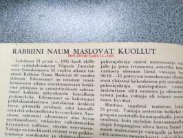 Hatikwah 1935-36 -yhteensidotut vuosikerrat, suomalainen juutalaisyhteisön lehti, ruotsin- ja suomenkielinen