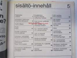 Moottori-Motor 1973 nr 5, sisältää mm. seur. artikkelit / kuvat / mainokset; HM Keisarin juna, Auto ja kaupunki, Ilmajäähdytys kuorma-autossa, Suomalainen