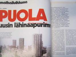 Moottori-Motor 1973 nr 5, sisältää mm. seur. artikkelit / kuvat / mainokset; HM Keisarin juna, Auto ja kaupunki, Ilmajäähdytys kuorma-autossa, Suomalainen