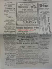 Tyrvään Sanomat No 1/ 1894. Näköispainos