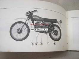 Suzuki TS125 owner´s manual -käyttöohjekirja englanniksi