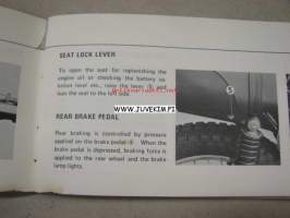 Suzuki TS125 owner´s manual -käyttöohjekirja englanniksi