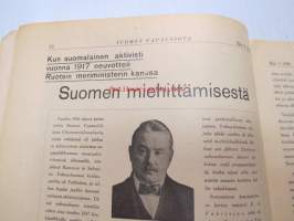 Suomen vapaussota 1934 nr 3, sis. mm. artikkelit; Rutosalaiset Suomen vapaussodassa, Ruotsalaiset vapaaehtoiset, U.C. 57 patsas, Ruotsalaiset vapaussotamme