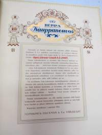 1.1.1916 - Kuvakokoelma, jonka taiteellisen loistopainoksen... Hackman &amp; C:o virkailijat tammikuun 1 päivänä 1916 antoivat kauppaneuvos W. Hackmanille