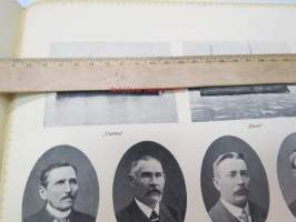 1.1.1916 - Kuvakokoelma, jonka taiteellisen loistopainoksen... Hackman &amp; C:o virkailijat tammikuun 1 päivänä 1916 antoivat kauppaneuvos W. Hackmanille