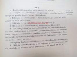 Postikirja 1911 - Suomen Suuriruhtinaanmaan postiasetusten, postiliikennettä koskevien ohjeitten ja sääntöjen yhteentoimitettu kokoelma, harvinainen teos -