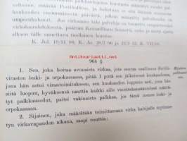Postikirja 1911 - Suomen Suuriruhtinaanmaan postiasetusten, postiliikennettä koskevien ohjeitten ja sääntöjen yhteentoimitettu kokoelma, harvinainen teos -