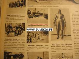 Suomen Kuvalehti 1942 nr 13-14, pastori Johannes Kunilan kohtalo, sotasairaala pyörillä, Tuulen viemää