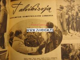 Suomen Kuvalehti 1942 nr 13-14, pastori Johannes Kunilan kohtalo, sotasairaala pyörillä, Tuulen viemää