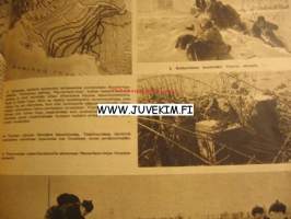 Suomen Kuvalehti 1942 nr 13-14, pastori Johannes Kunilan kohtalo, sotasairaala pyörillä, Tuulen viemää